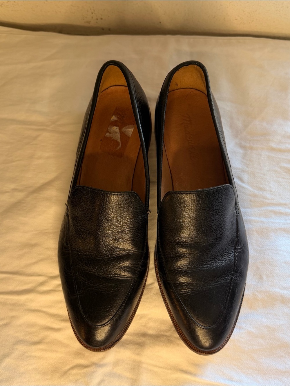 Madewell Black Leather Women's Slip-On Loafers